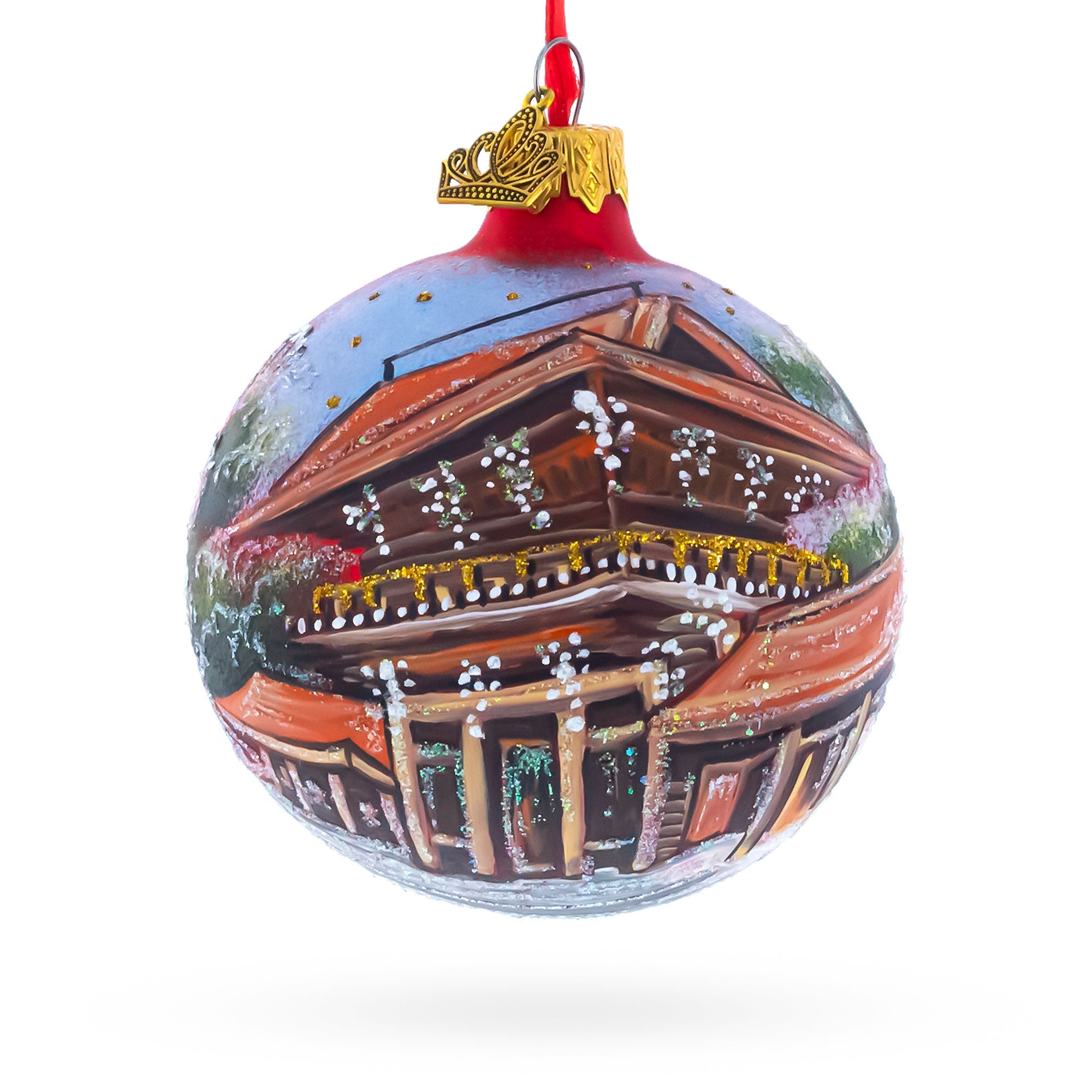 Meiji Jingu Shrine, Tokyo, Japan Glass Ball Christmas Ornament 3.25 Inches BestPysanky