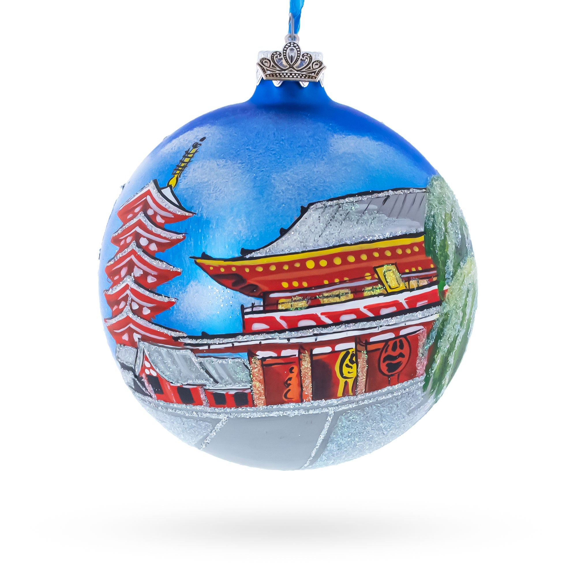 Asakusa, Tokyo, Japan Glass Ball Christmas Ornament 4 Inches