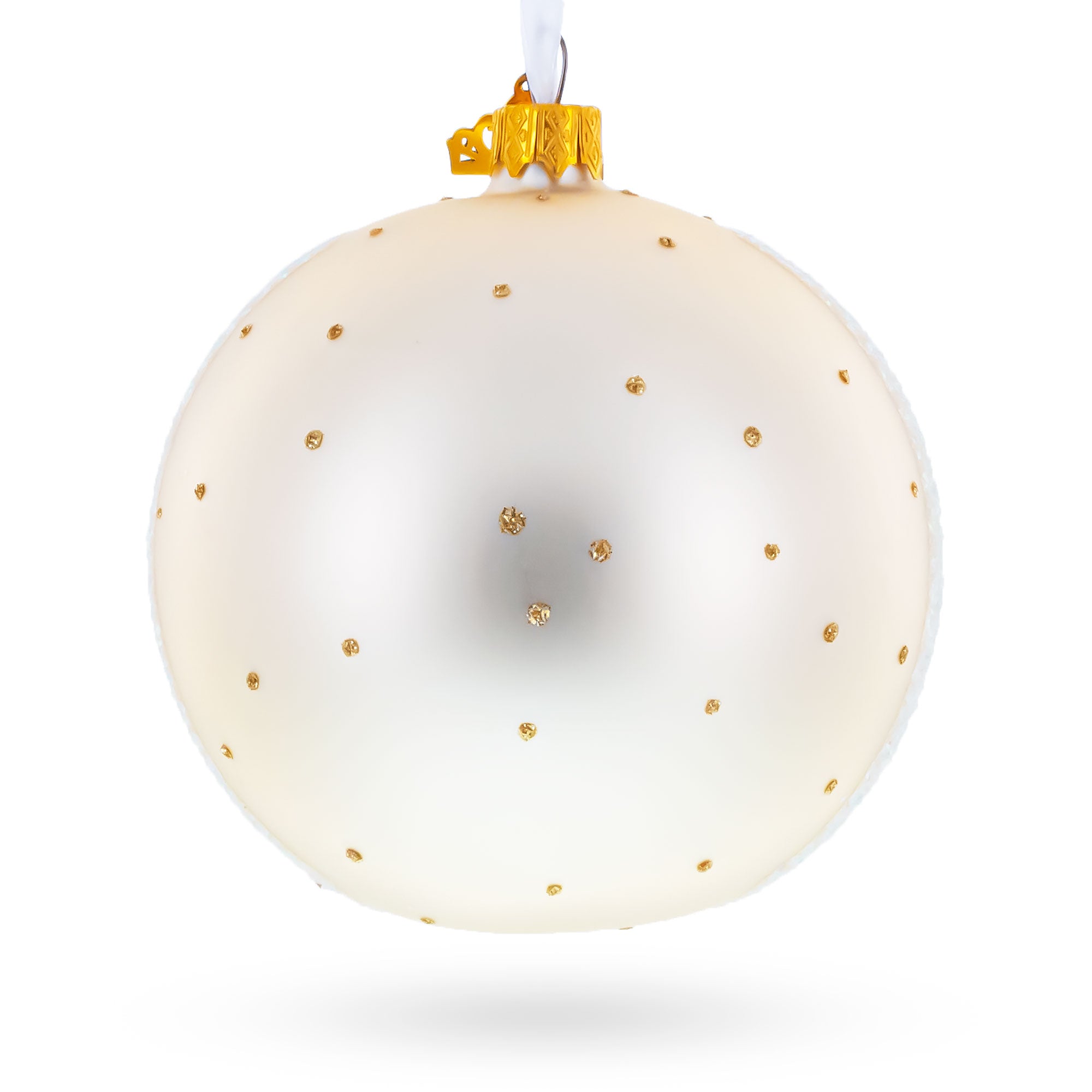 1869 'The Magpie' by Claude Oscar Monet Glass Ball Christmas Ornament 4 Inches BestPysanky