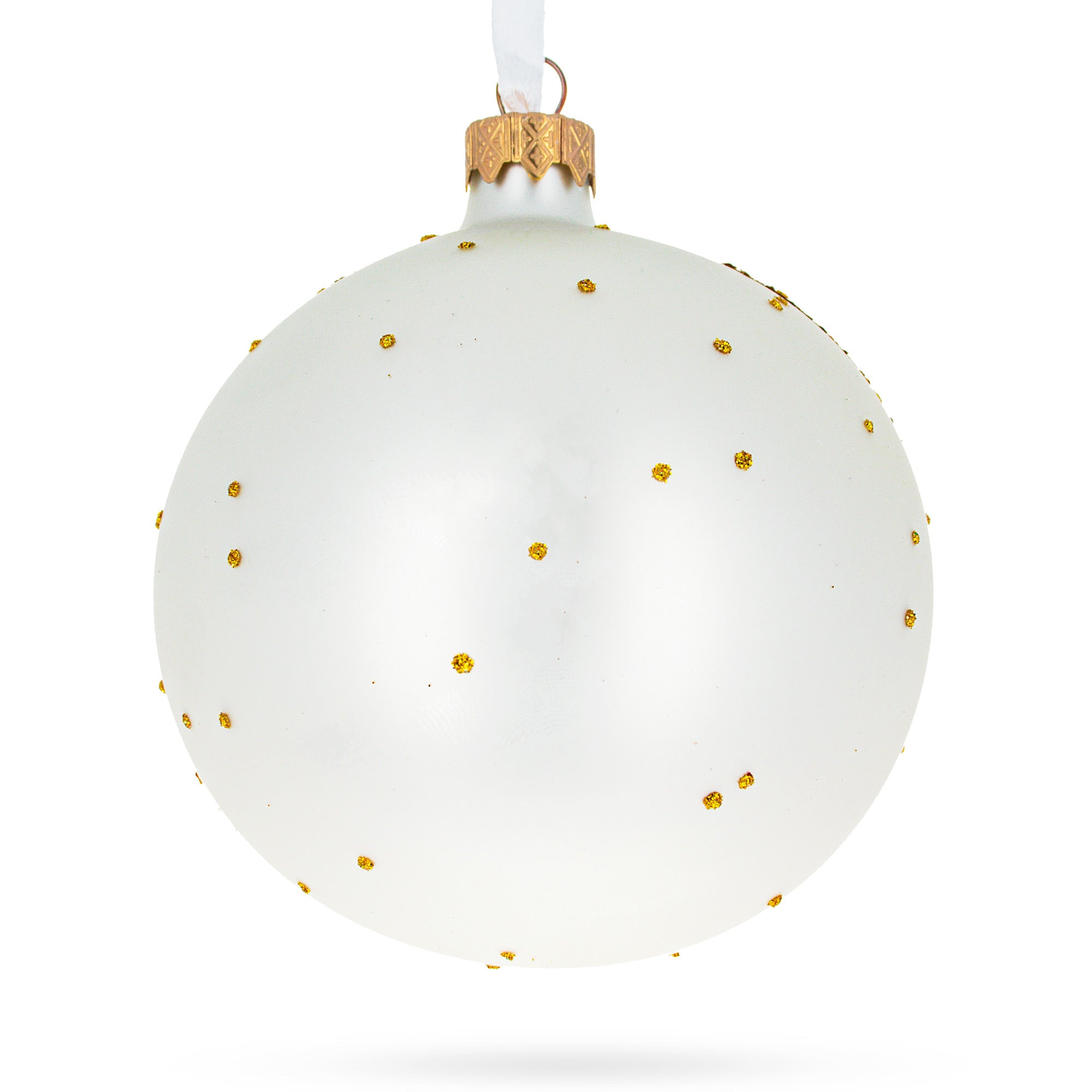 1889 'Olive Trees with Yellow Sky and Sun' by Van Gogh Glass Ball Christmas Ornament 4 Inches