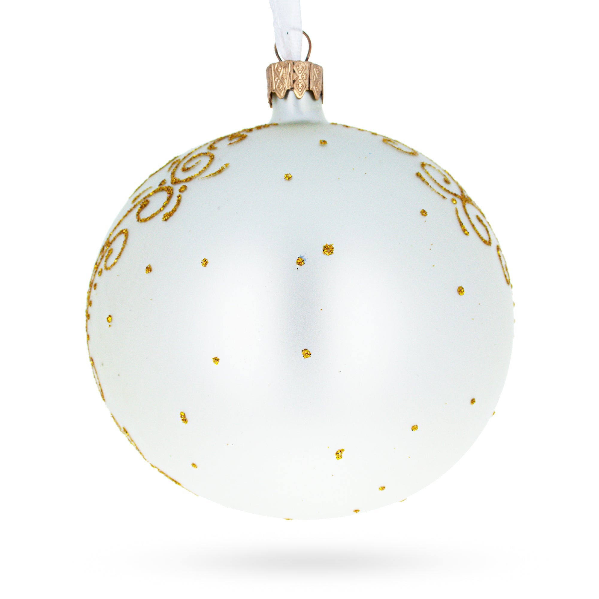 Playing Cards and Casino Chips Glass Ball Christmas Ornament 4 Inches