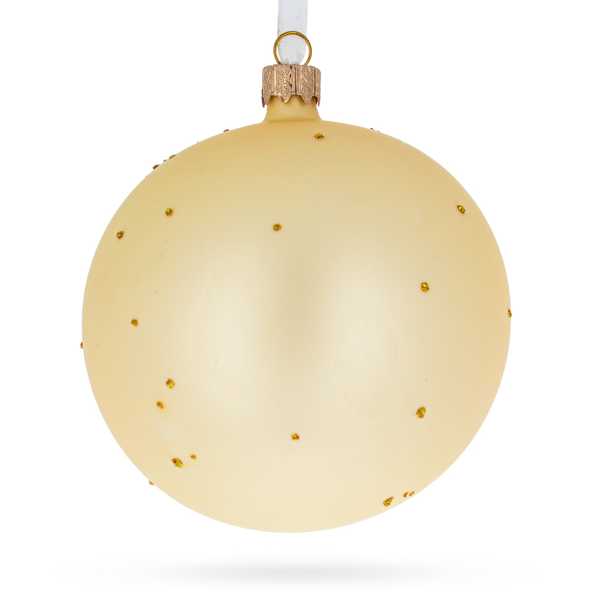 1500 'Salvator Mundi' Masterpiece by Leonardo da Vinci Glass Ball Christmas Ornament 4 Inches