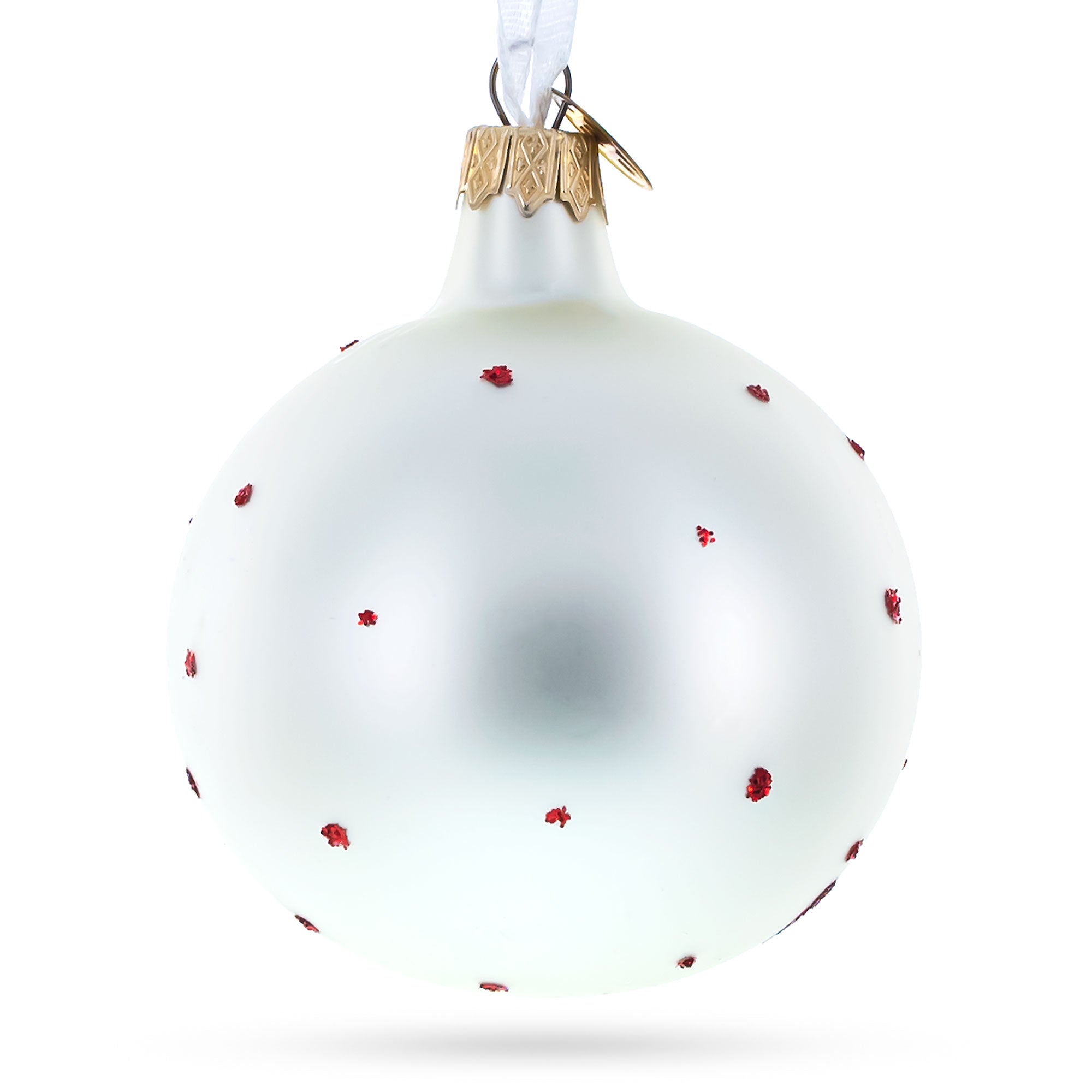 Elf and Candy Canes Glass Ball Christmas Ornaments 3.25 Inches BestPysanky