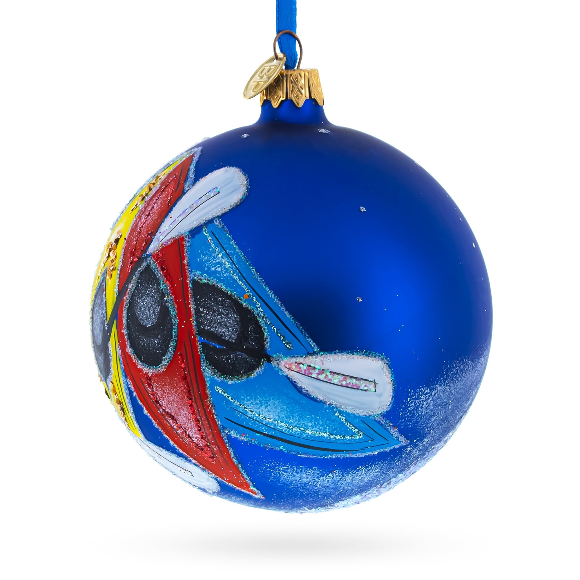 Colorful Kayaks Glass Ball Christmas Ornament 4 Inches BestPysanky
