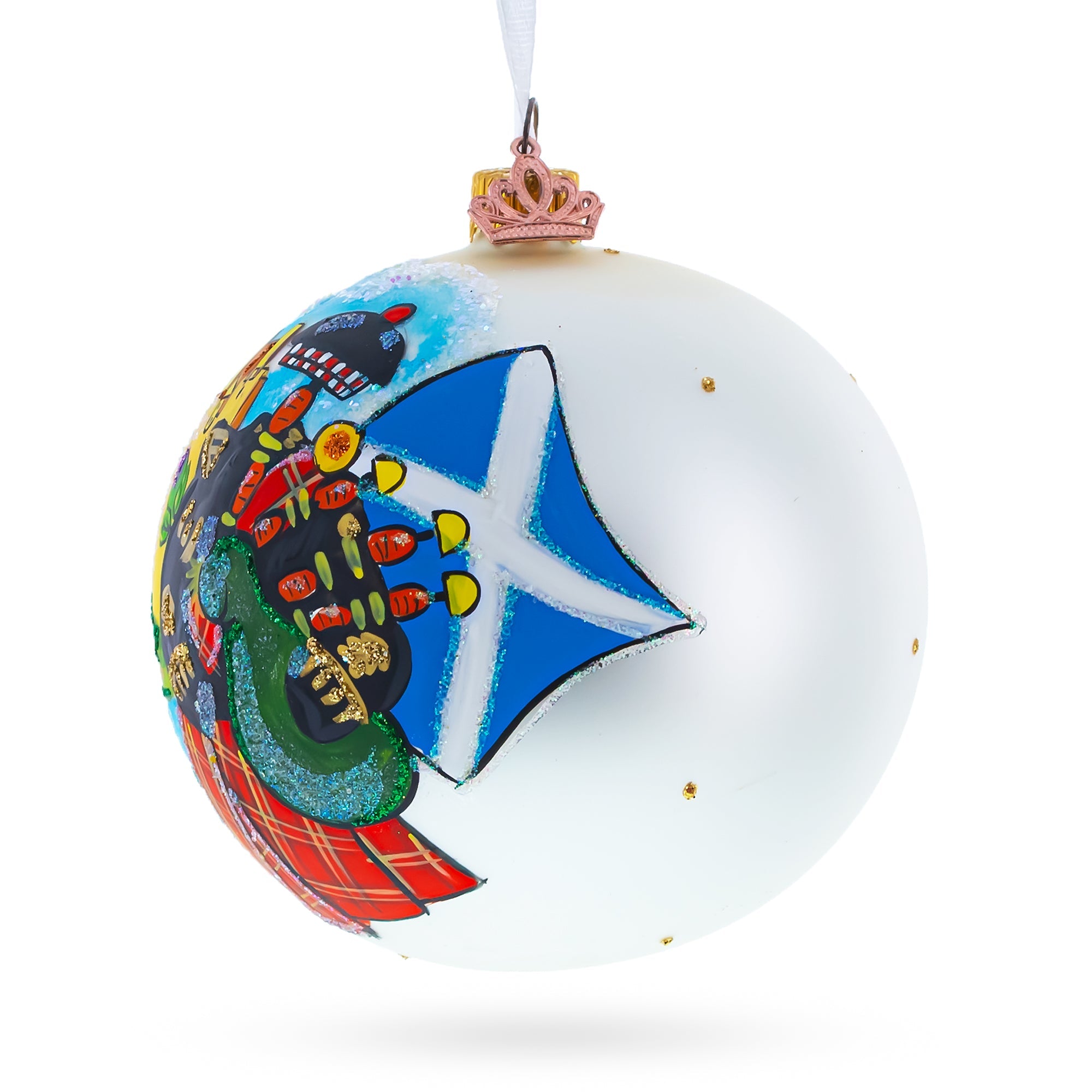 Scottish Heritage Glass Christmas Ornament 4 Inches BestPysanky