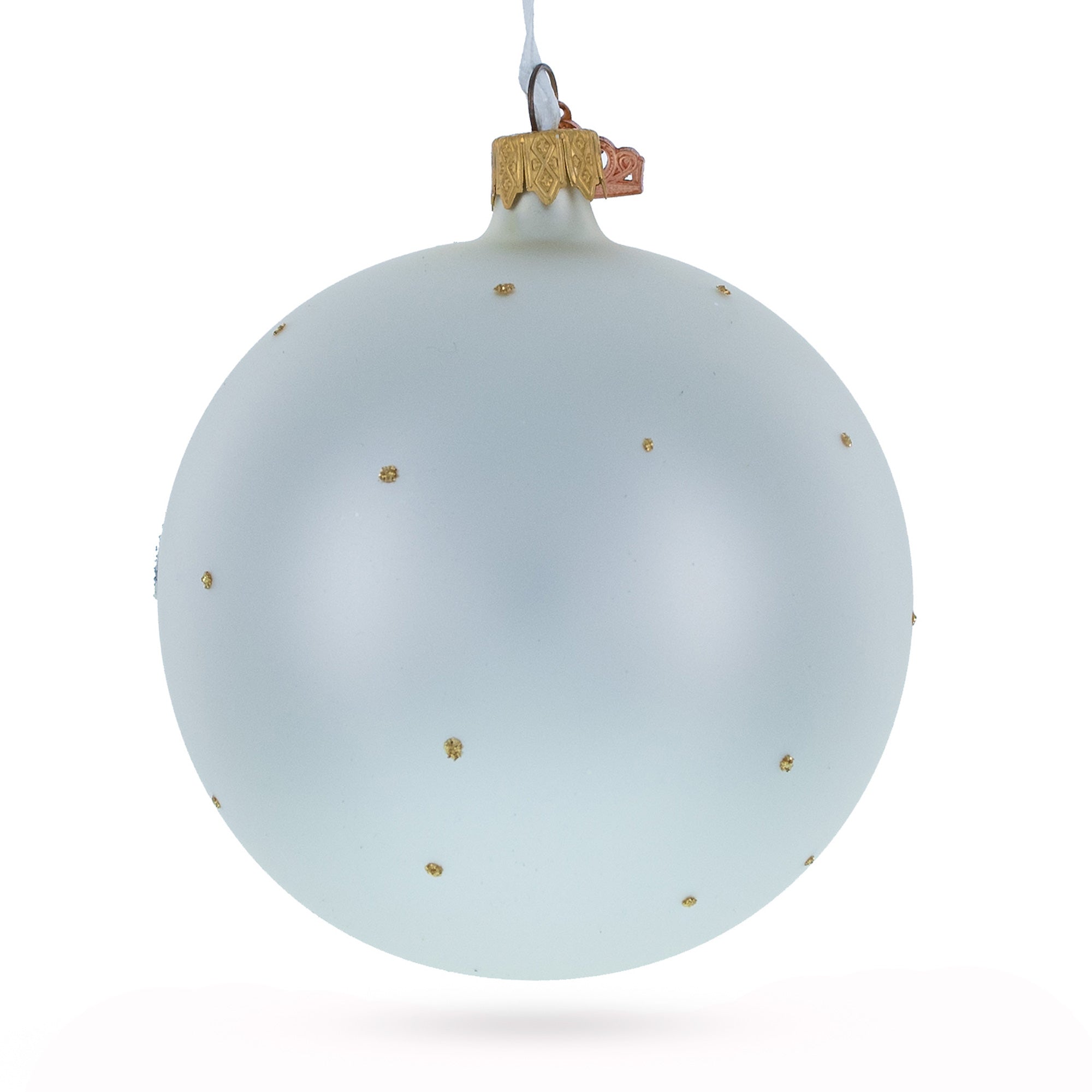 Scottish Heritage Glass Christmas Ornament 4 Inches (Imperfections)