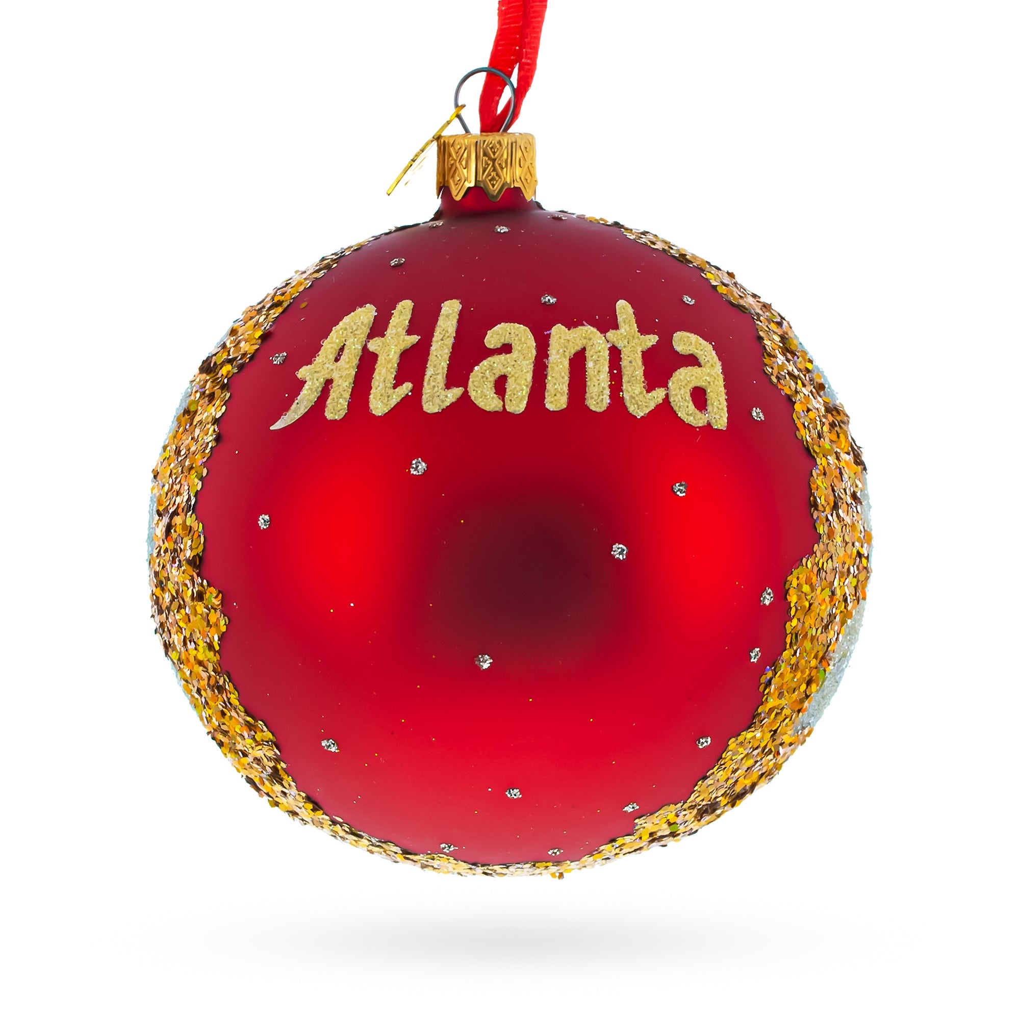 Georgia Aquarium, Atlanta, Georgia, USA Glass Ball Christmas Ornament 4 Inches