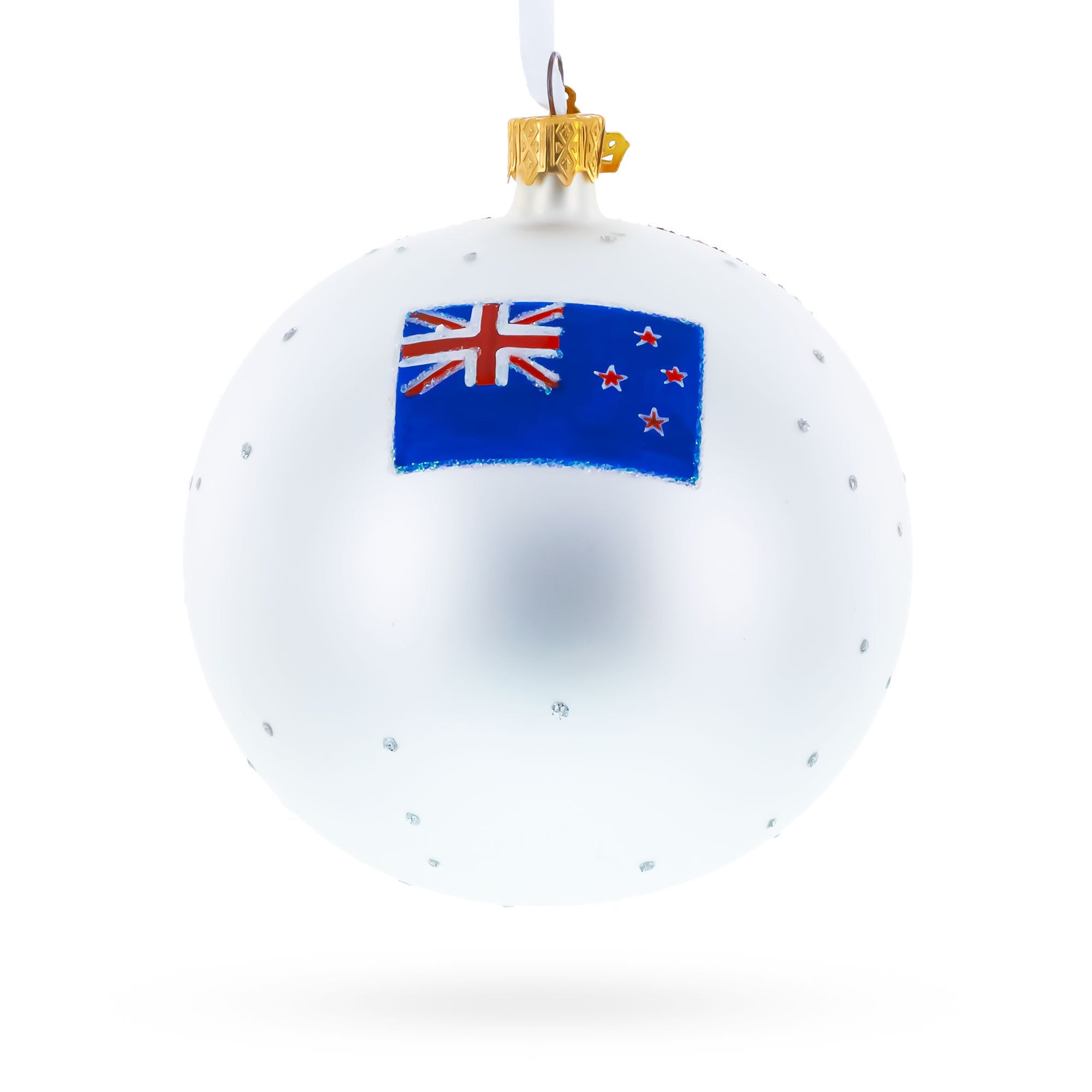 Sky Tower, Auckland, New Zealand Glass Ball Christmas Ornament 4 Inches