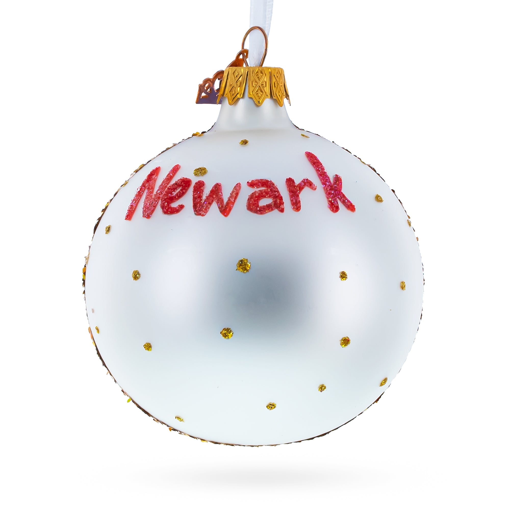 Prudential Center, Newark, New Jersey, USA Glass Ball Christmas Ornament 3.25 Inches BestPysanky