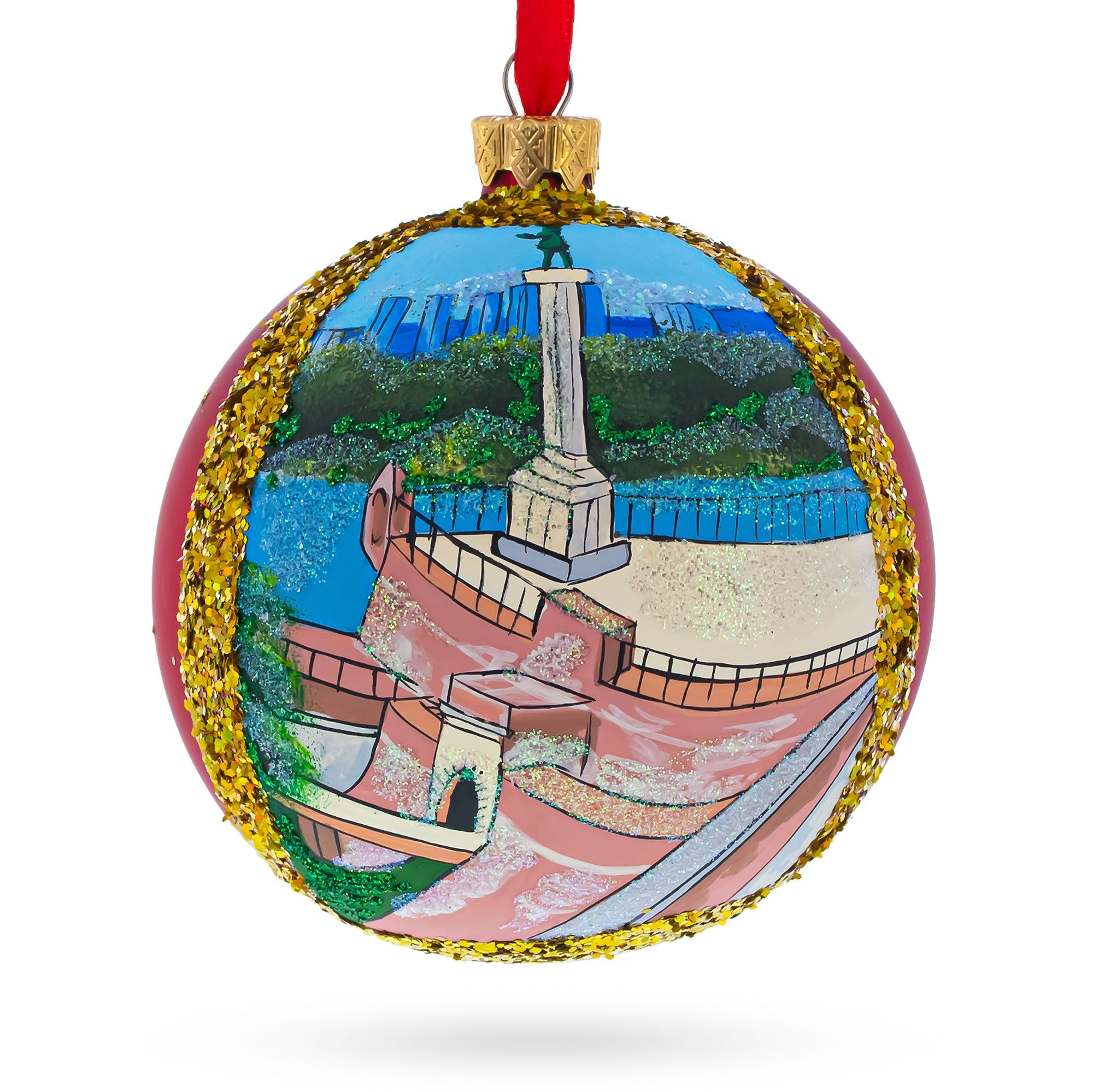 The Belgrade Fortress, Belgrade, Serbia Glass Ball Christmas Ornament 4 Inches BestPysanky