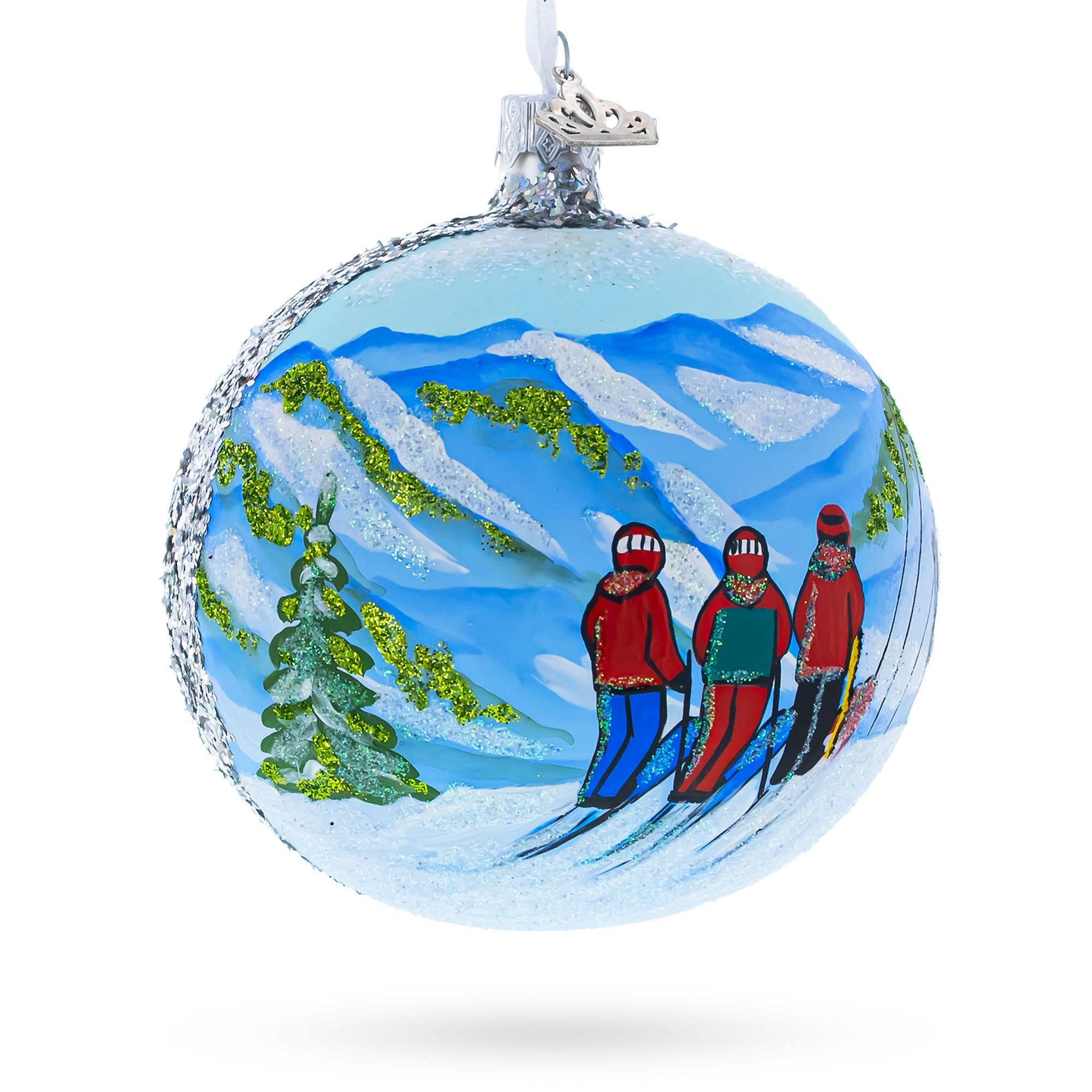 Telluride, Colorado Ski Resort, USA Glass Ball Christmas Ornament