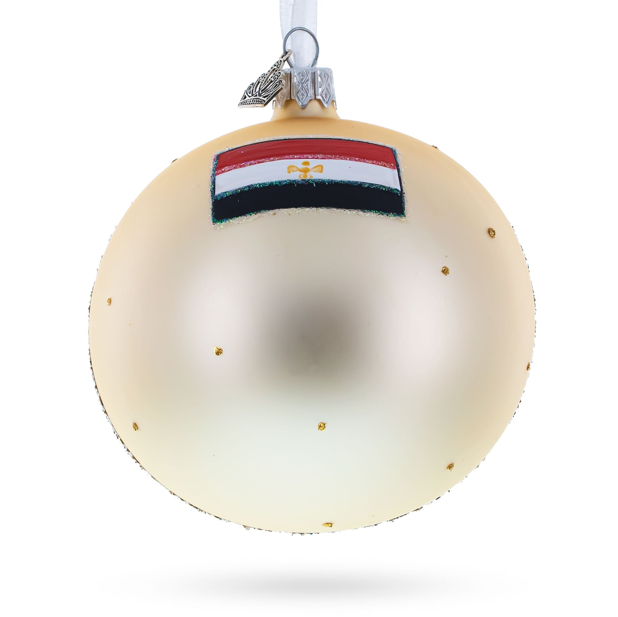 The Museum of Egyptian Antiquities, Cairo, Egypt Glass Christmas Ornament