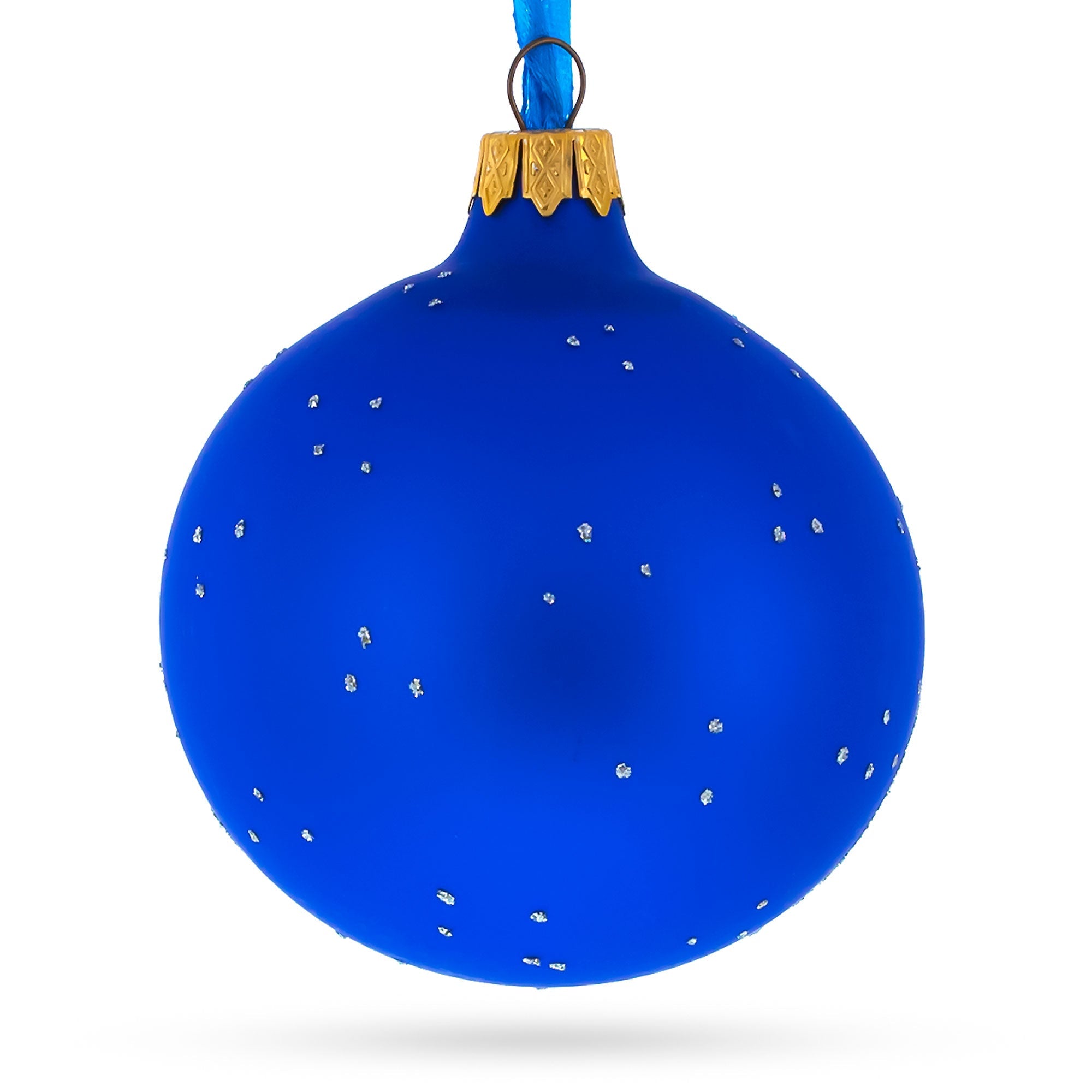 Truck Driver Glass Ball Christmas Ornament 3.25 Inches