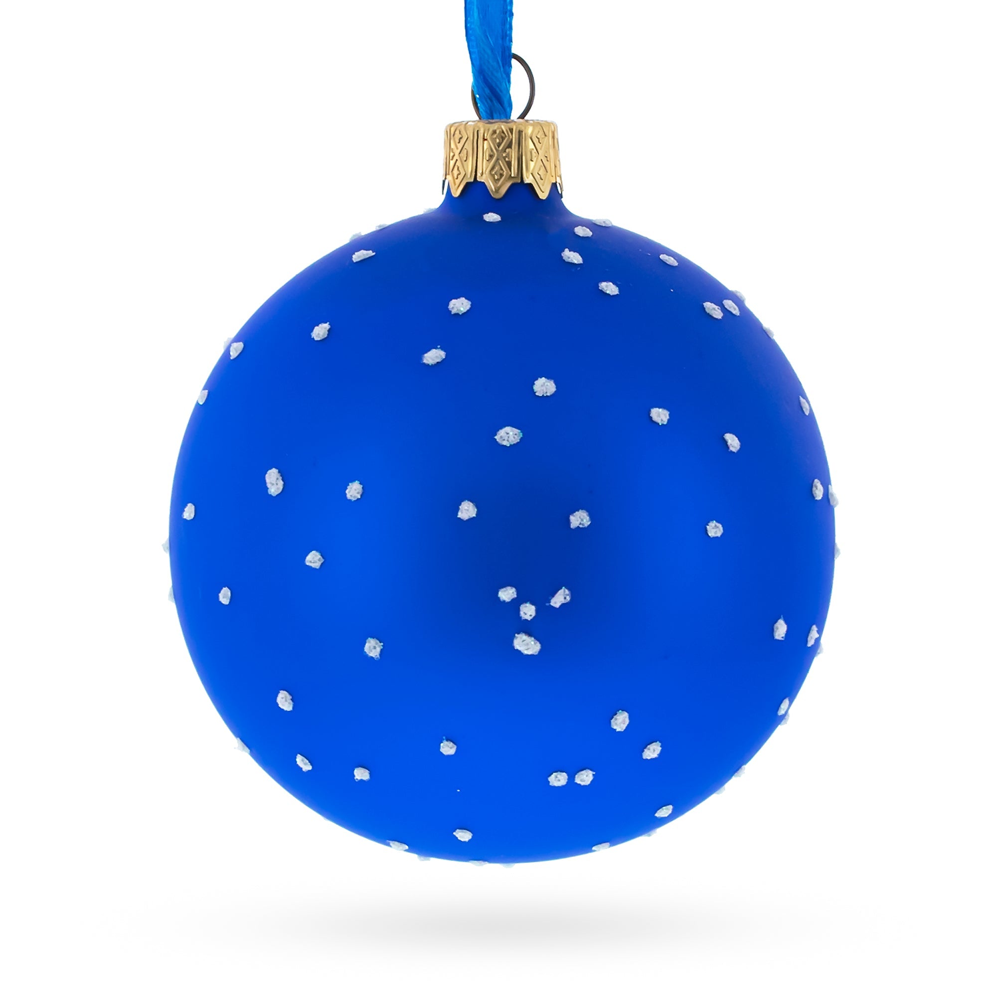 Star of David Jewish Glass Ball Ornament 3.25 Inches BestPysanky