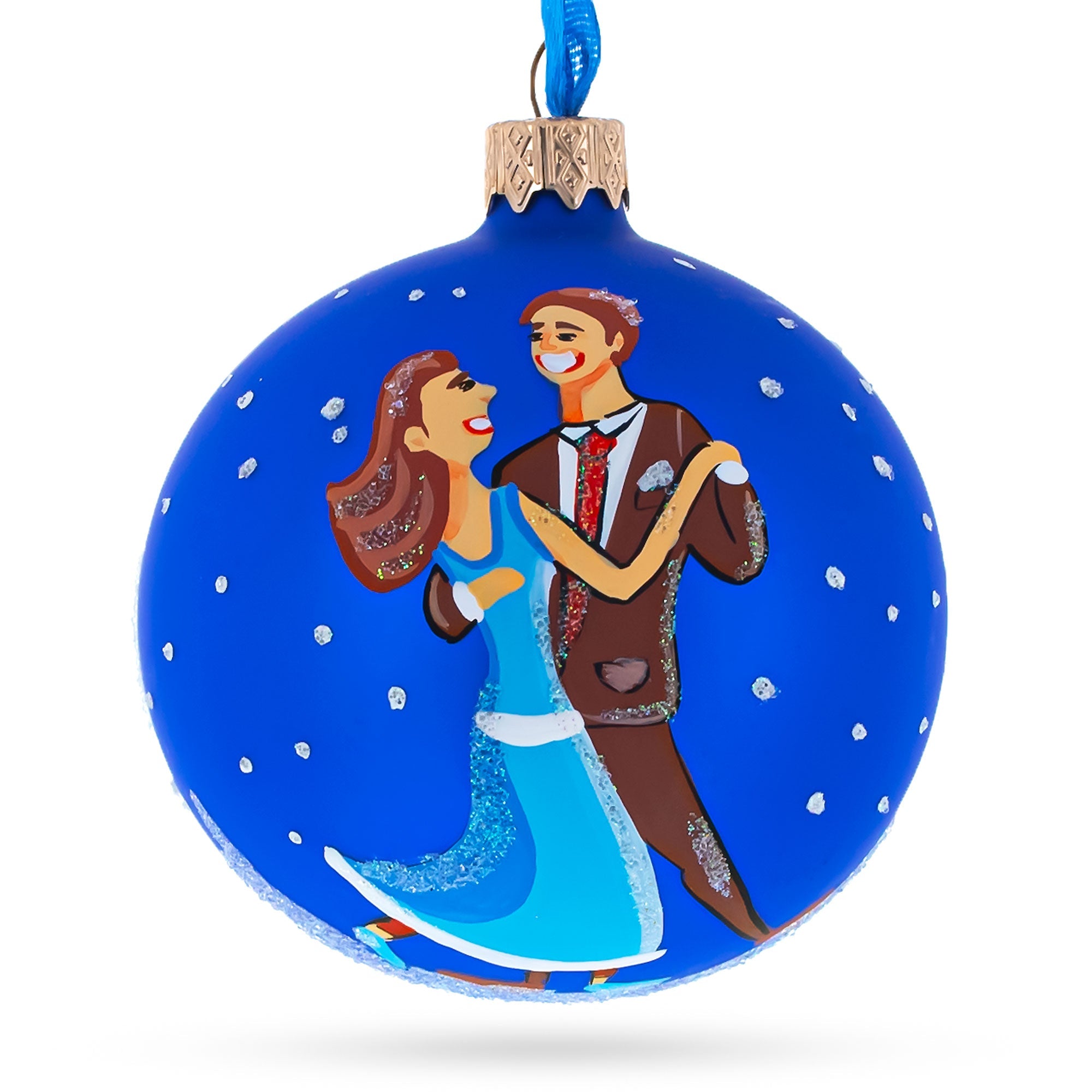 I Love Dancing Glass Ball Christmas Ornament 3.25 Inches BestPysanky