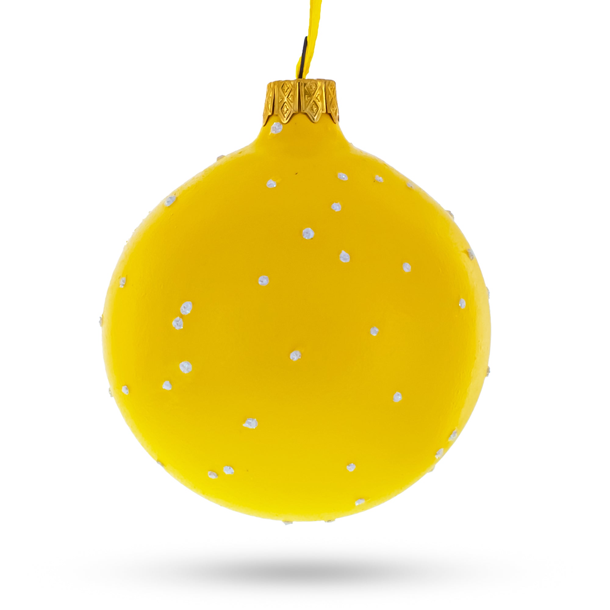 Adorable Heart Eyes In Love Facial Expressions Glass Ball Christmas Ornament 3.25 Inches