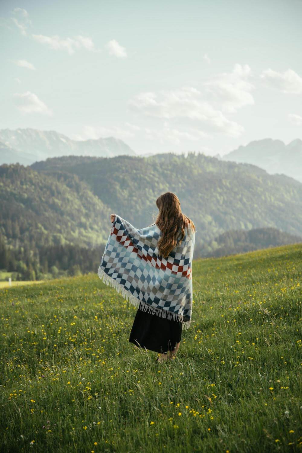 Checkered Oceanside Blanket