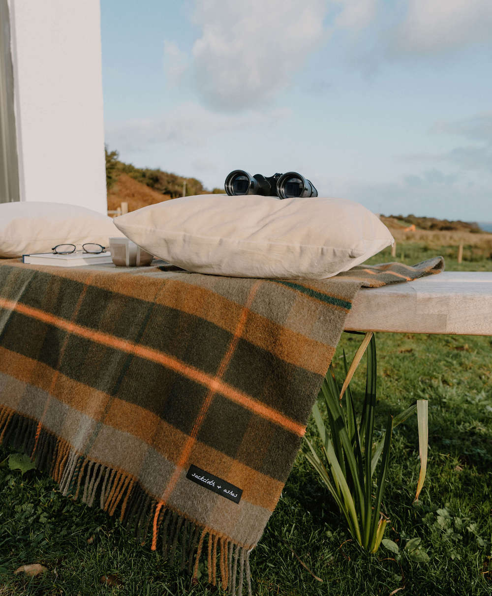 Folk Olive Blanket