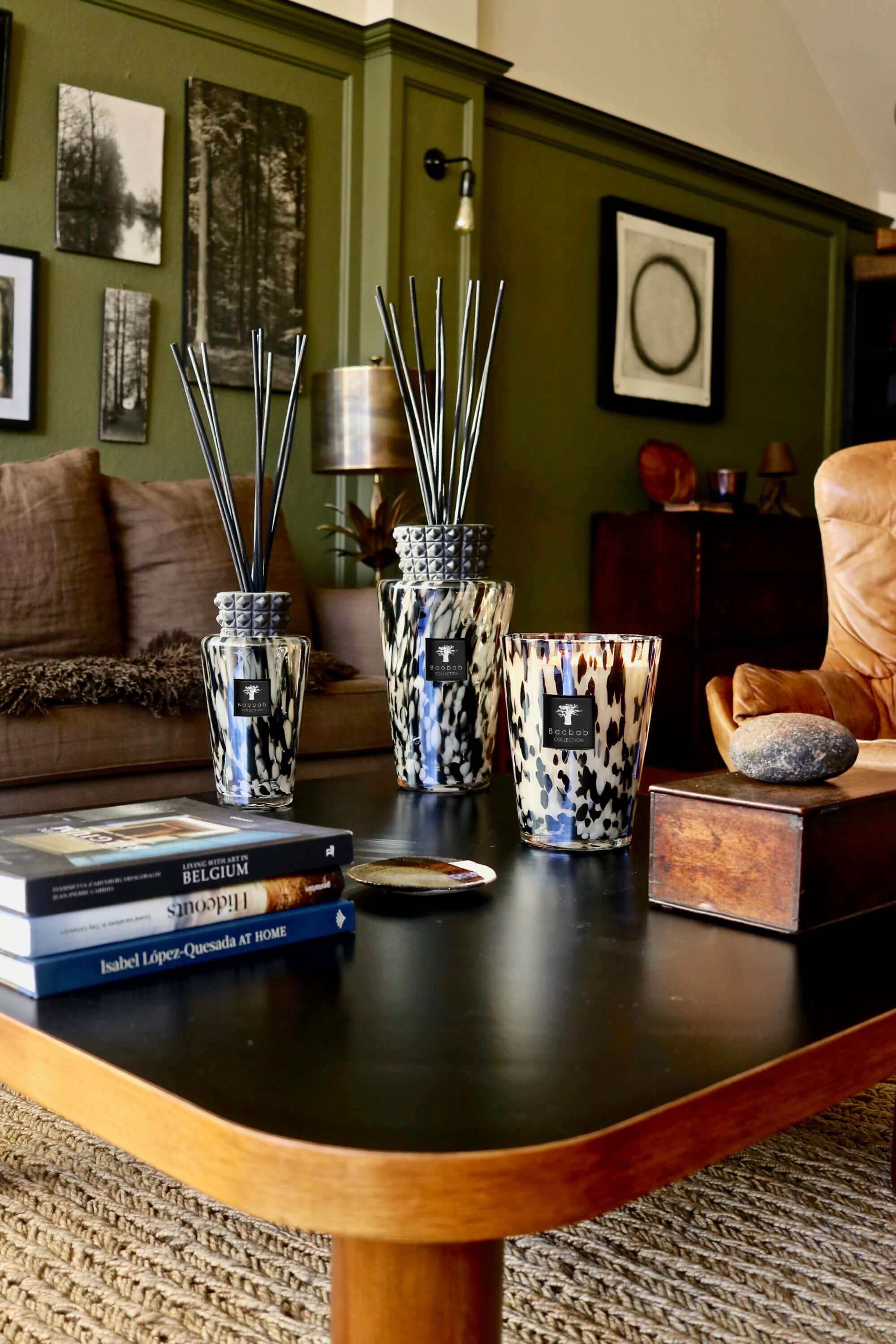 Baobab Collection - Candle Pearls Black - Black Rose-Ginger - MAX16 - Coastous