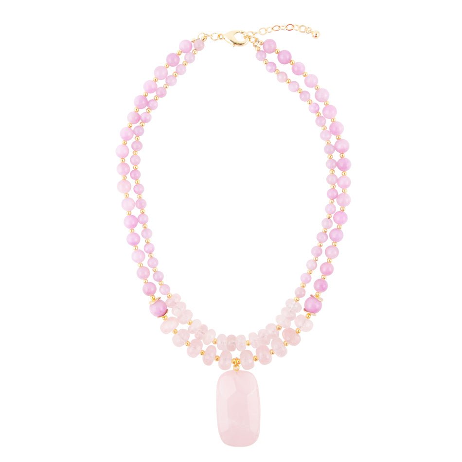 Lilac Jade Statement Necklace Barse Jewelry