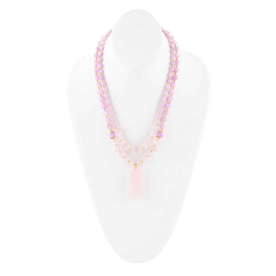 Lilac Jade Statement Necklace Barse Jewelry