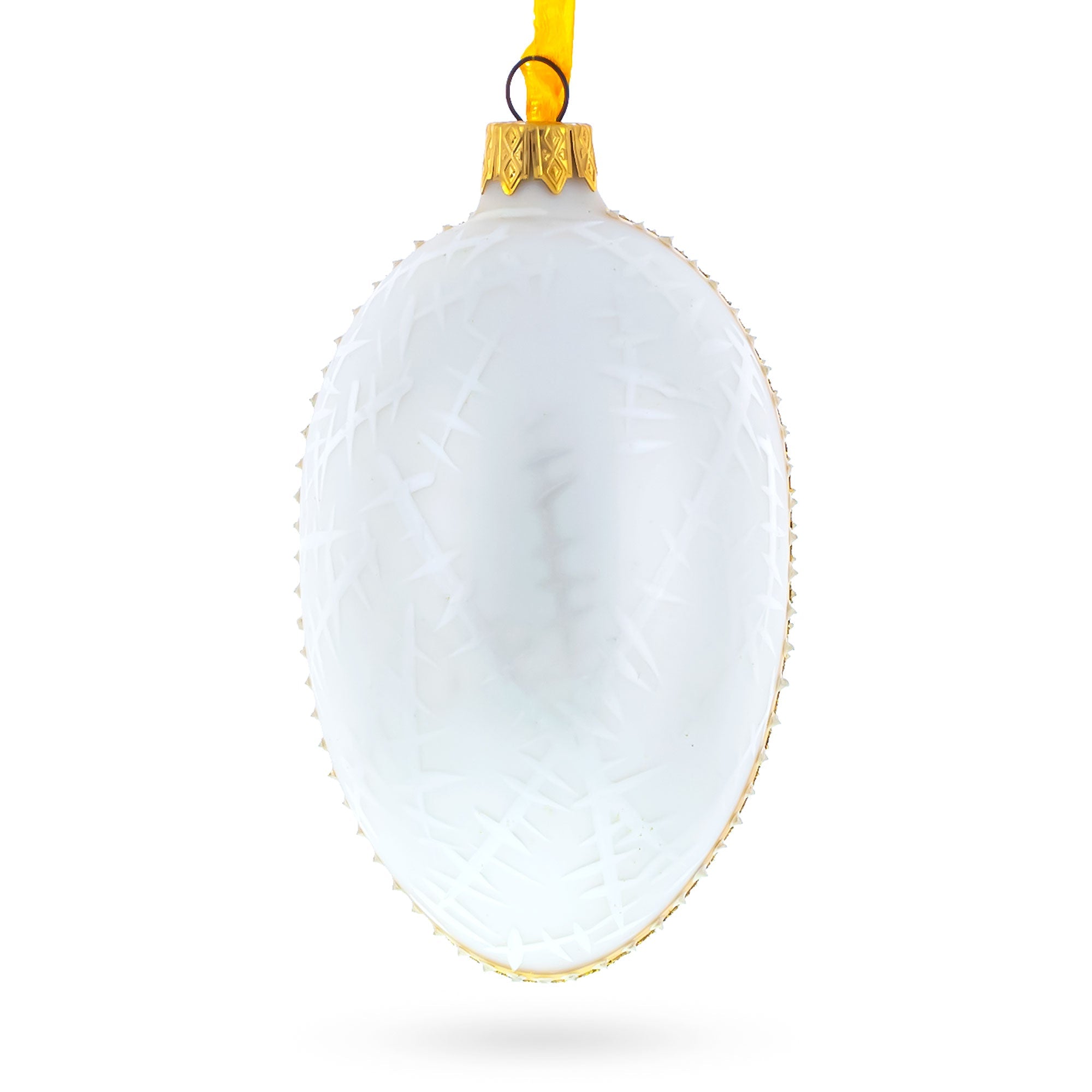 1913 Noble Ice Royal Egg Glass Ornament 4 Inches BestPysanky