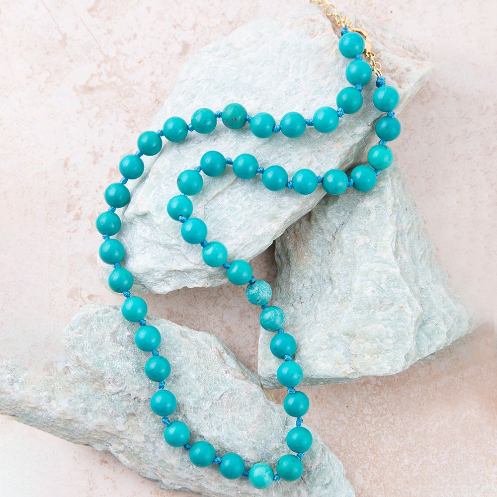 Love Knots Blue Turquoise Necklace Barse Jewelry