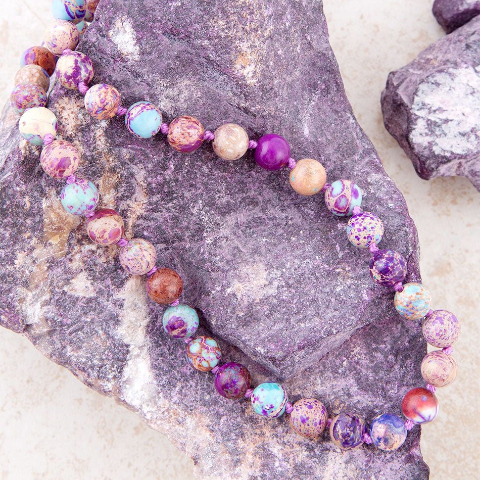 Love Knots Purple Jasper Necklace Barse Jewelry
