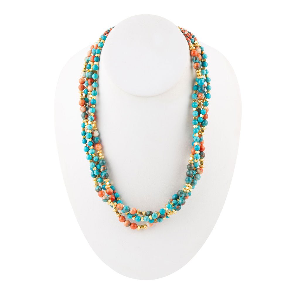 Mandarin Twist Statement Necklace Barse Jewelry
