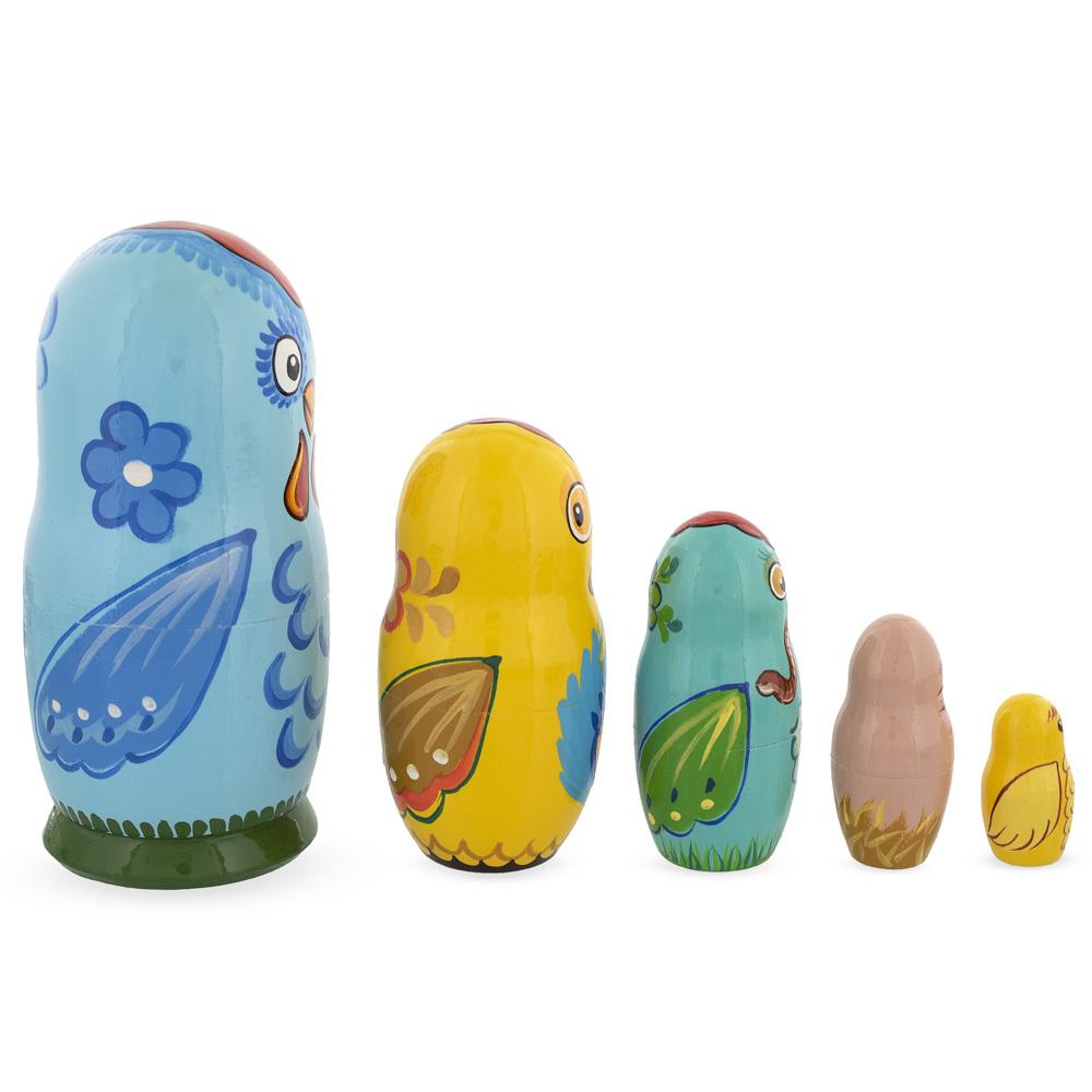 The Chicken Family Wooden Nesting Dolls BestPysanky