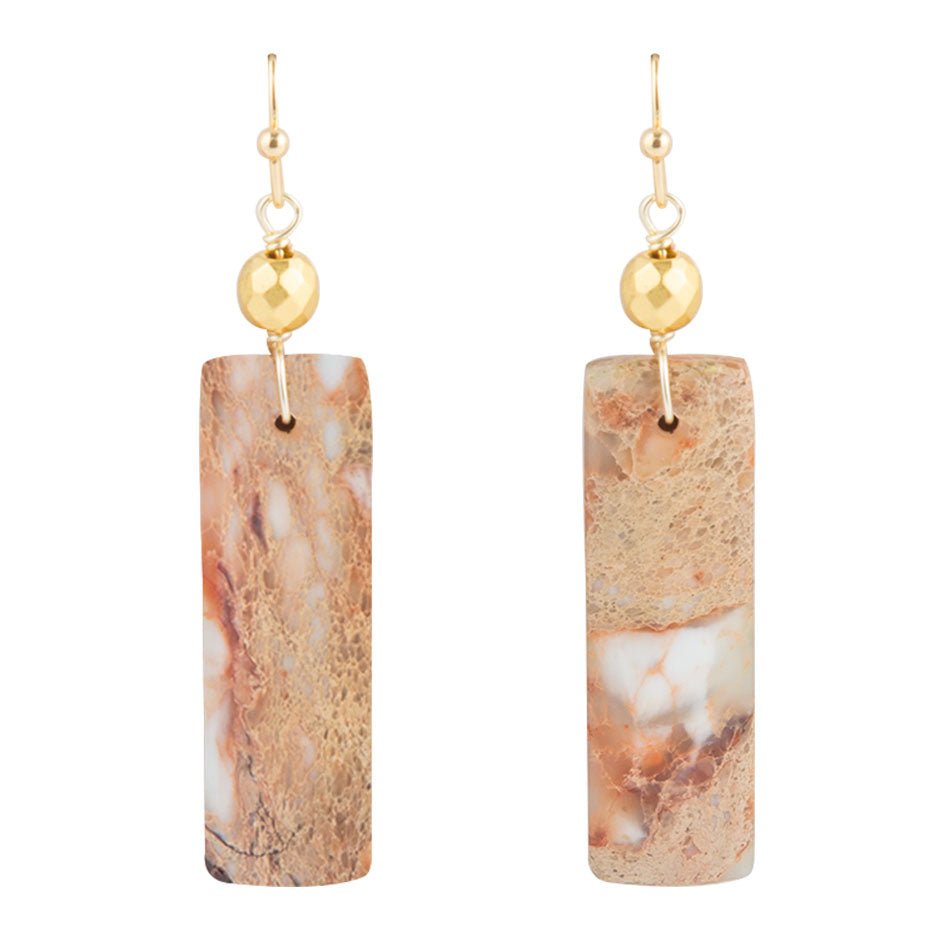 Natural Jasper Slab Earrings Barse Jewelry