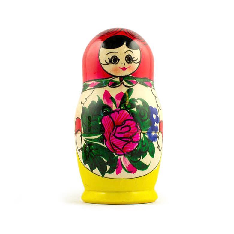 Set of 5 Traditional Nesting Dolls 4.5 Inches