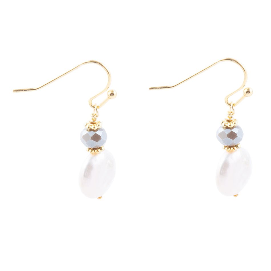 Noche Pearl Drop Earrings Barse Jewelry