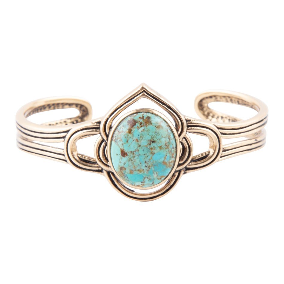 Nova Turquoise and Bronze Cuff Bracelet Barse Jewelry