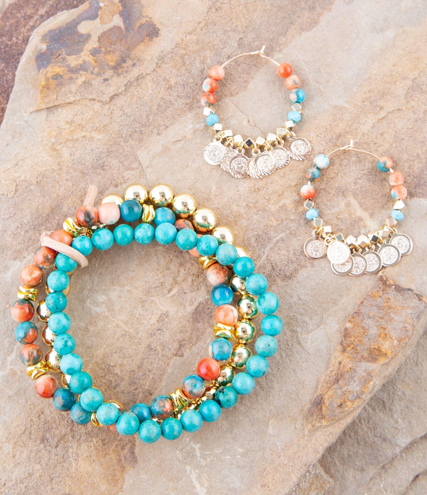 Ocean Jade Bracelet Set Barse Jewelry