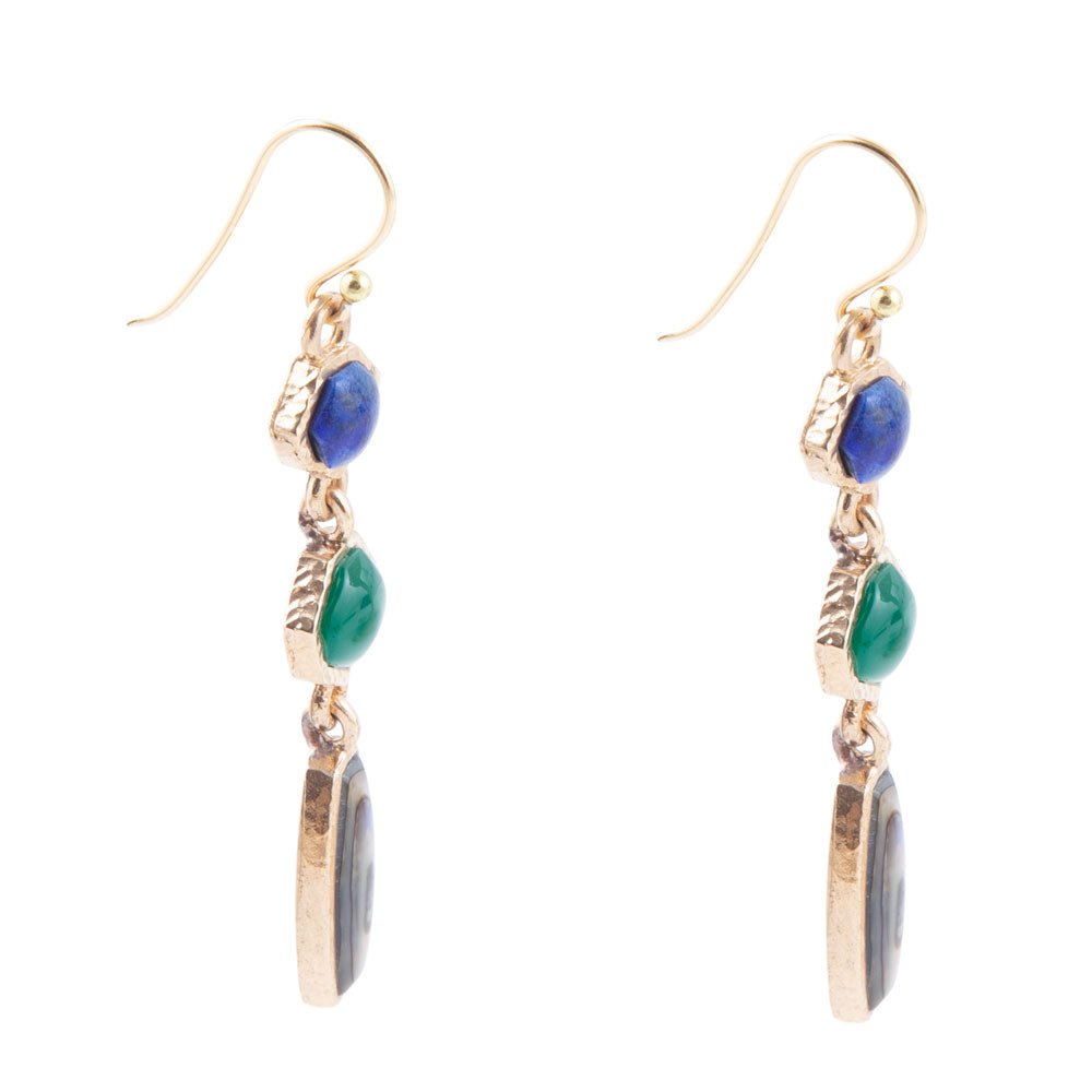 Odyssey Lapis Multi-Stone Earrings Barse Jewelry