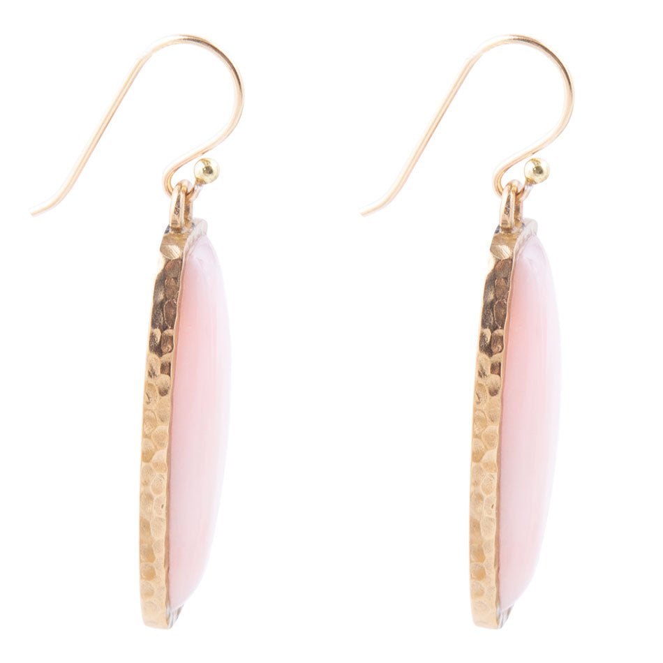 Odyssey Long Pink Opal and Bronze Earrings Barse Jewelry