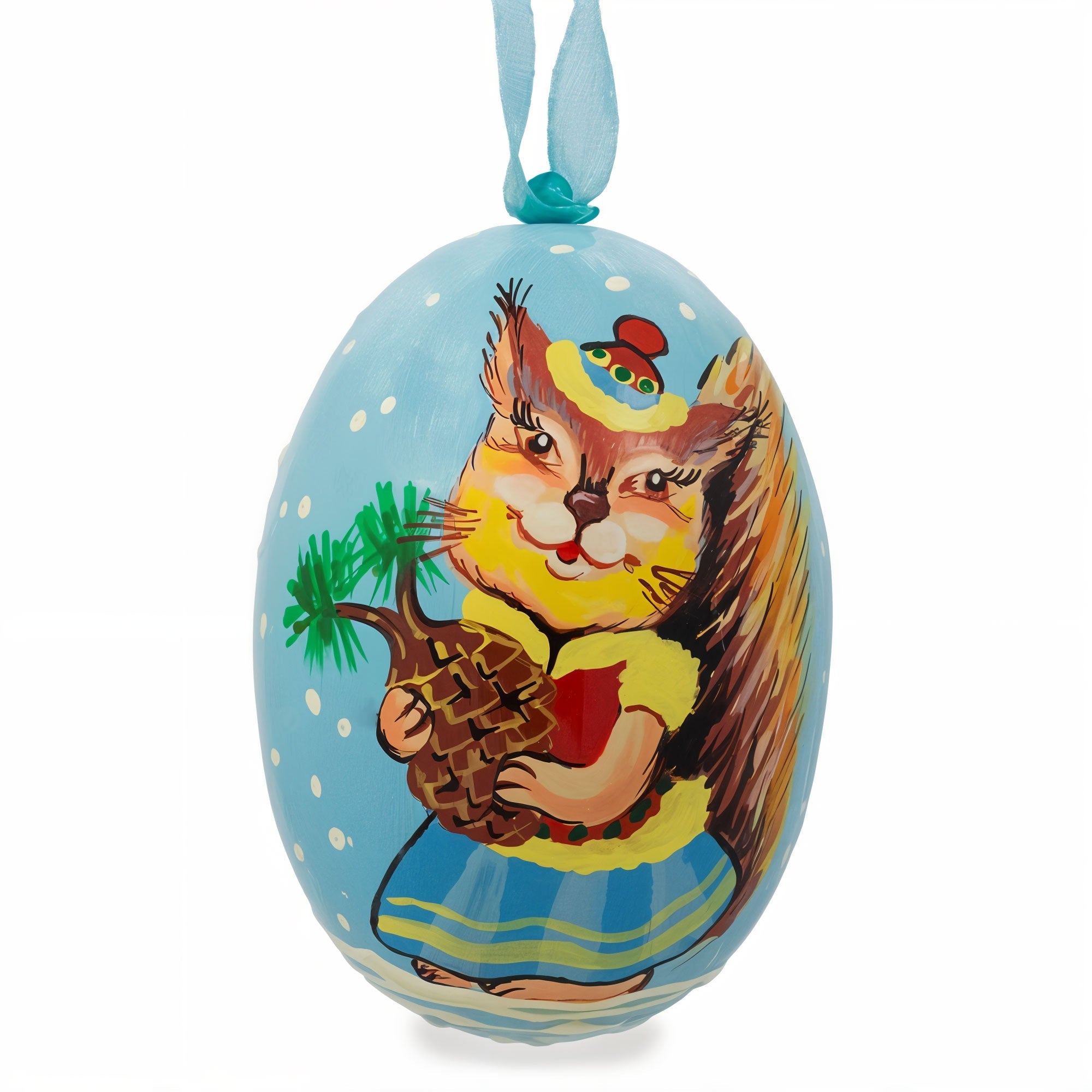 Squirrel Wooden Christmas Ornament BestPysanky