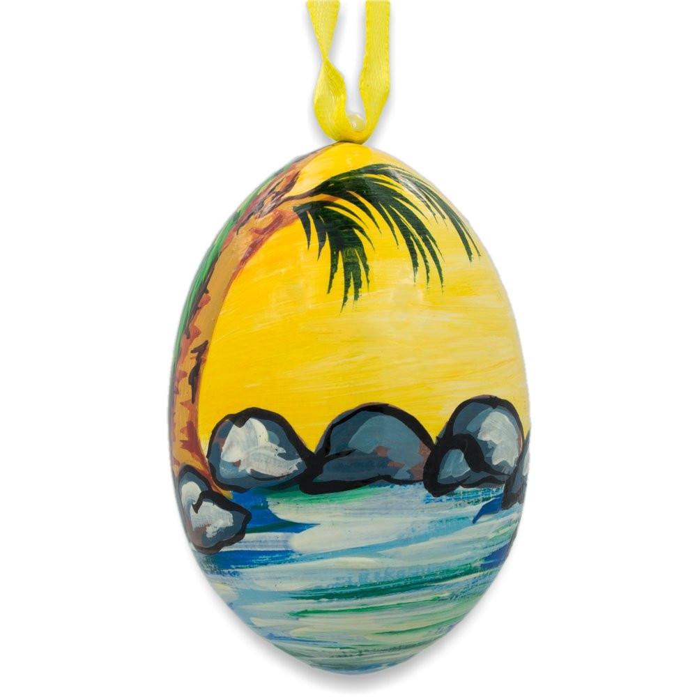 Mary with Joseph and Jesus Wooden Christmas Ornament 3 Inches BestPysanky