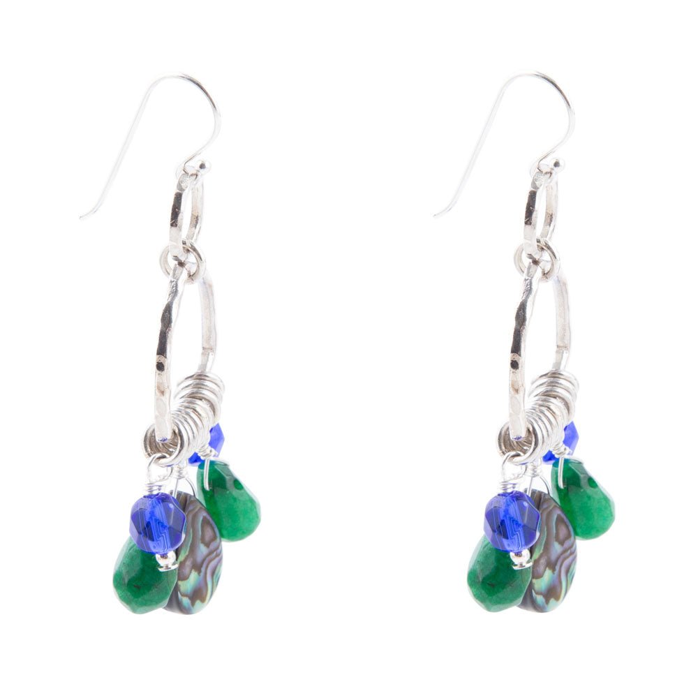 Peacock Abalone Drop Earrings Barse Jewelry