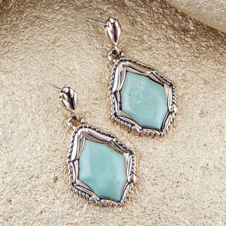 Peregrine Turquoise Post Earrings Barse Jewelry