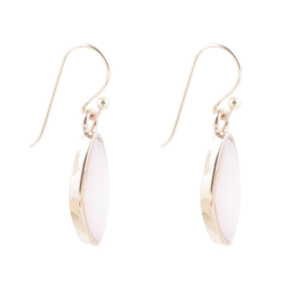 Pink Opal and Bronze Drop Earring Barse Jewelry