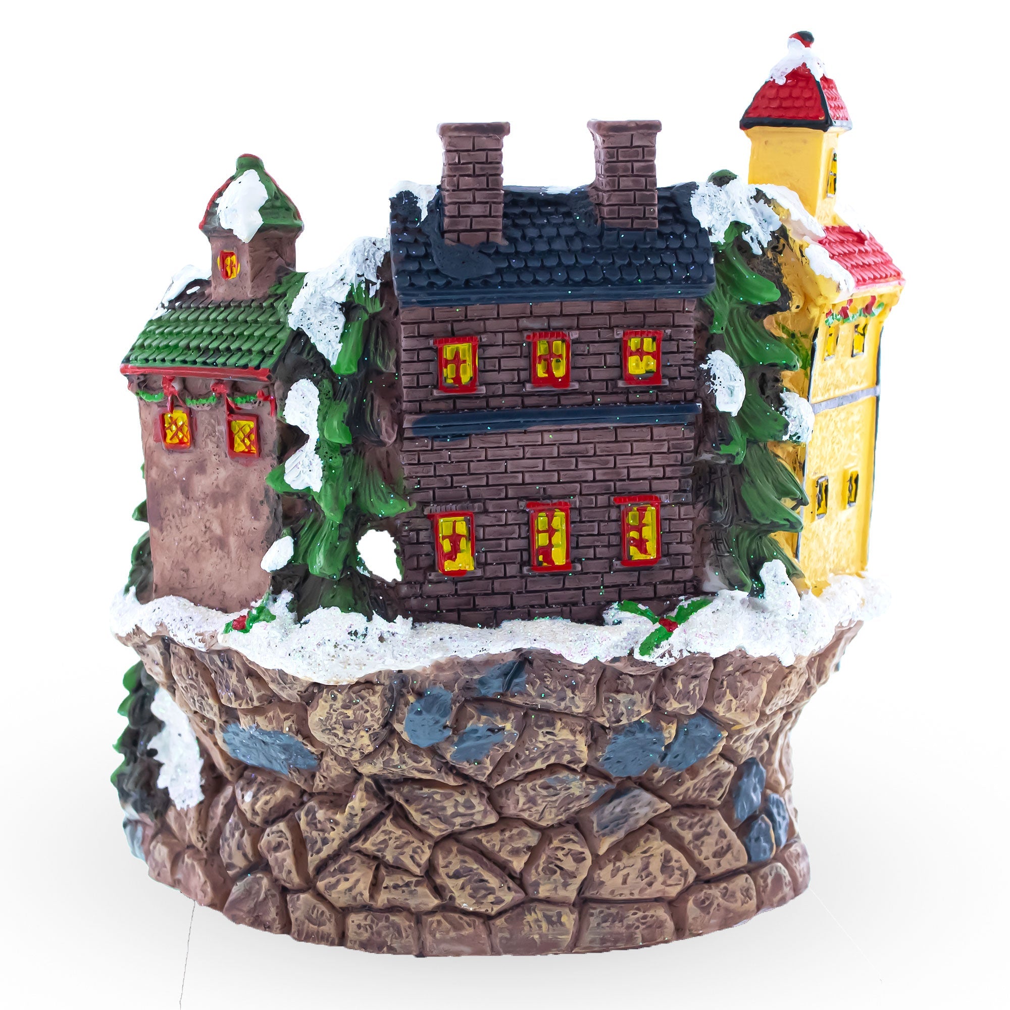 Winter Village Skating Animated Musical Christmas Figurine