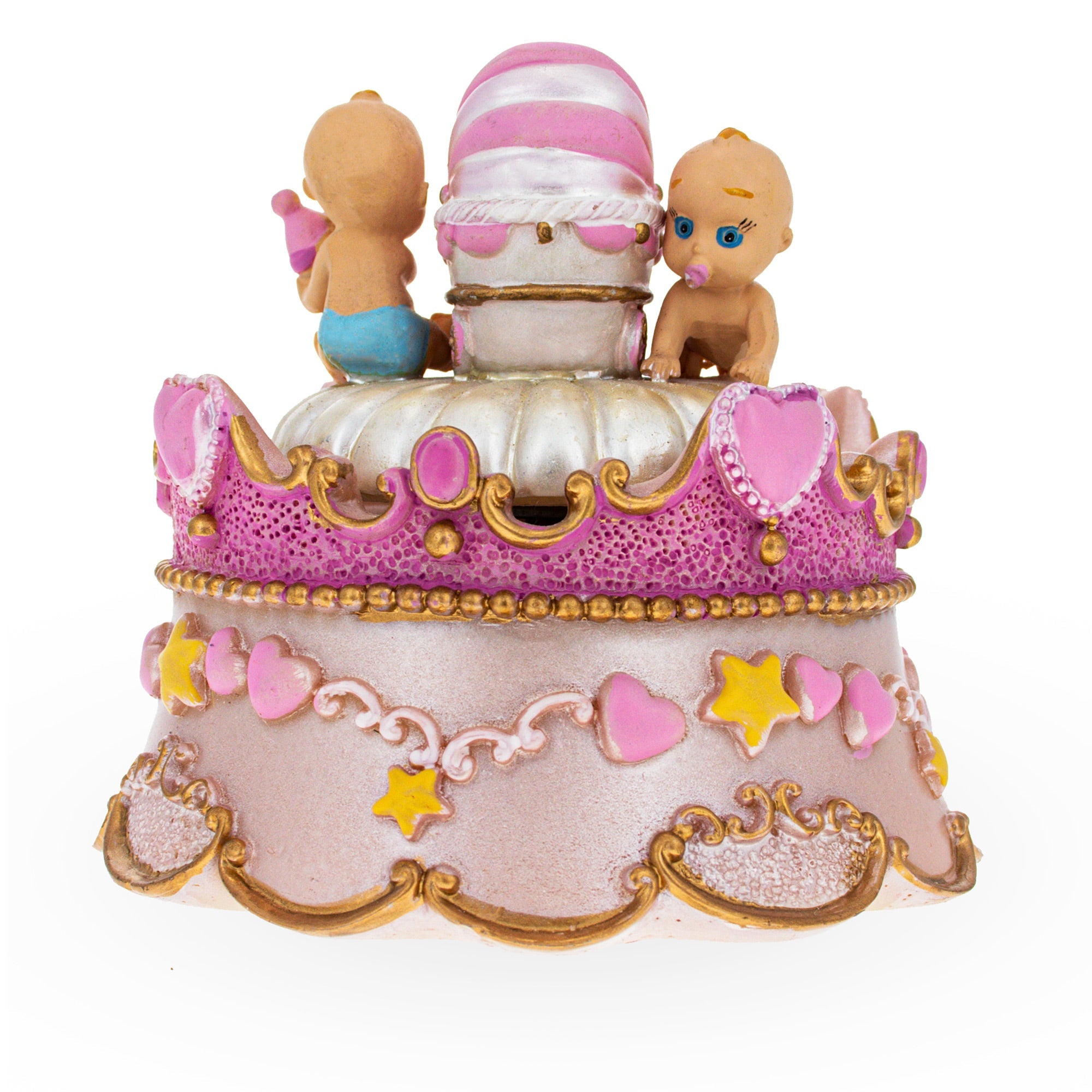 Spinning Musical Figurine with Crawling Babies