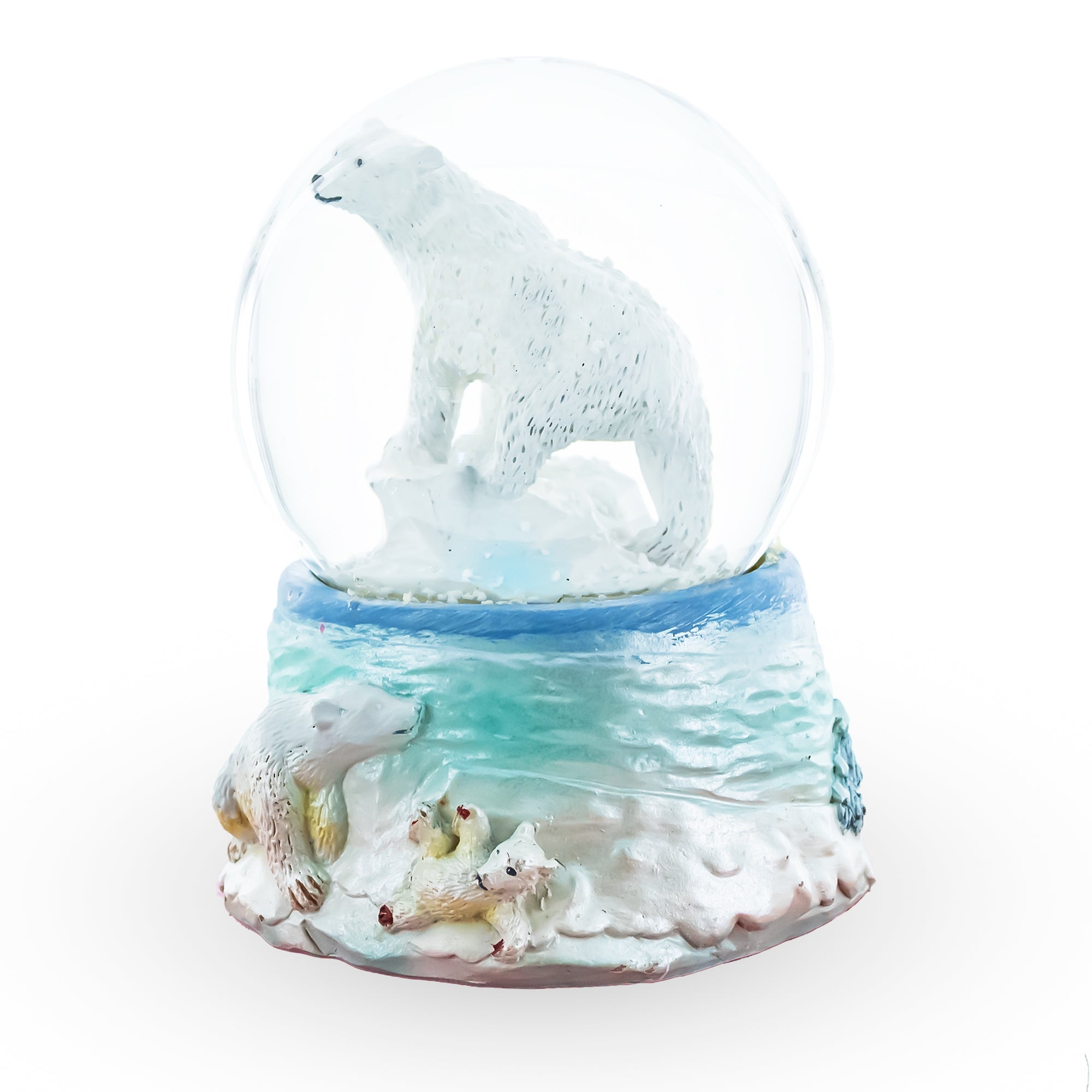 Polar Bears in Serenity Mini Water Snow Globe