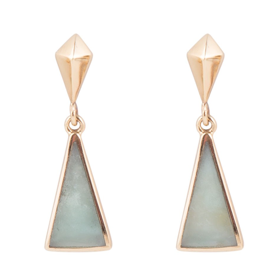 Prism Amazonite and Bronze Post Earrings Barse Jewelry