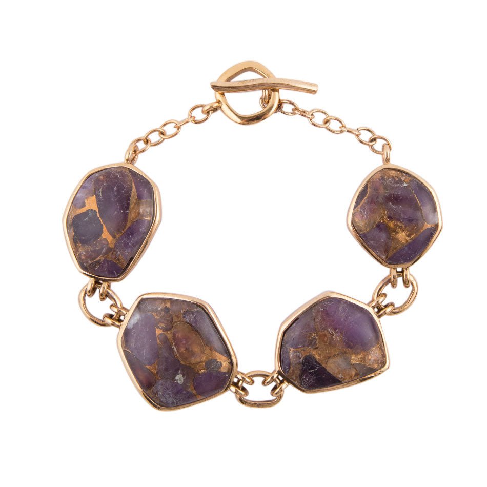 Purple Amethyst Matrix Toggle Bracelet Barse Jewelry