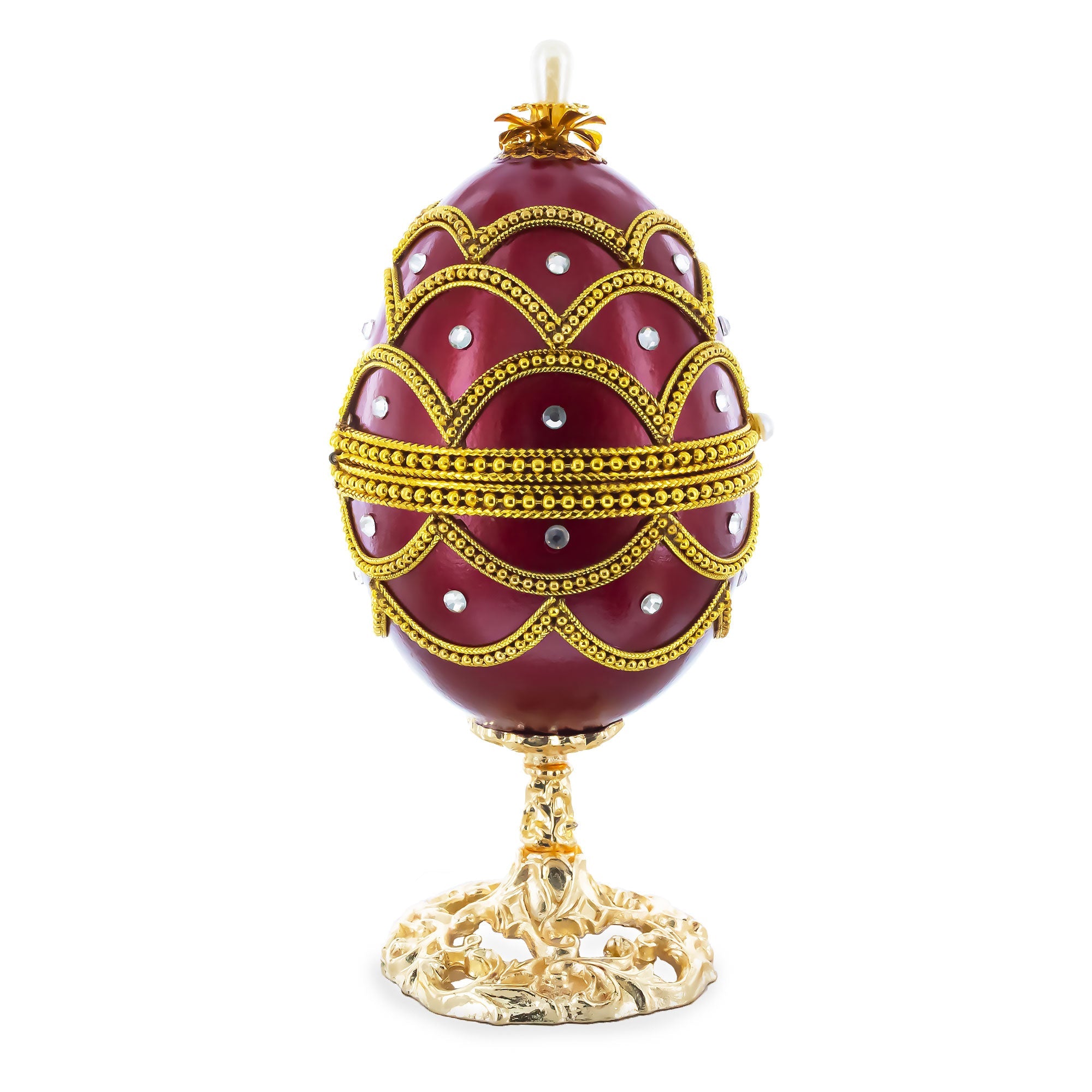 Real Eggshell Royal Inspired Musical Easter Egg 5.4 Inches