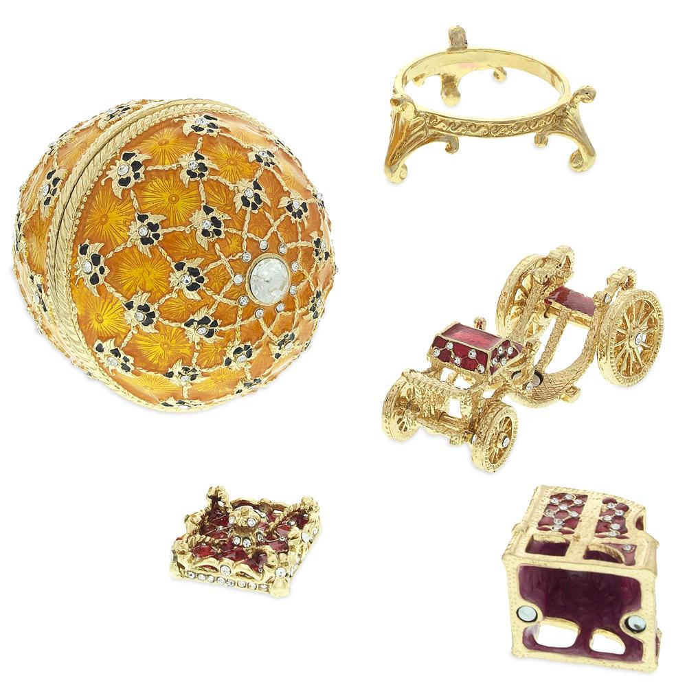 1897 Coronation Royal Imperial Easter Egg 3.8 Inches