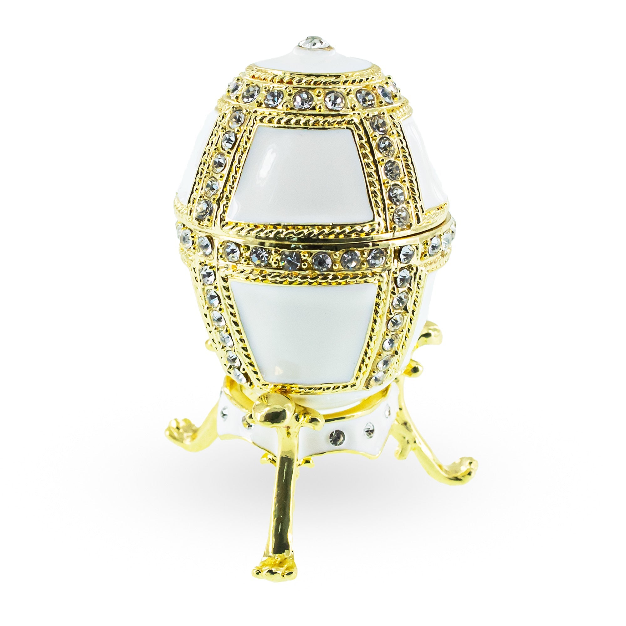 1890 Danish Palaces Royal Imperial Easter Egg in White